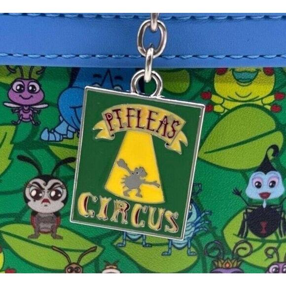 Loungefly · NWT · A Bug’s Life Mini Backpack · PT Flea Charm · Disney Pixar - Picture 6 of 9